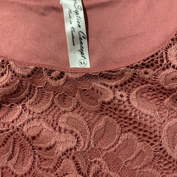 Peach vintage short sleeve top - Picture 2 of 3